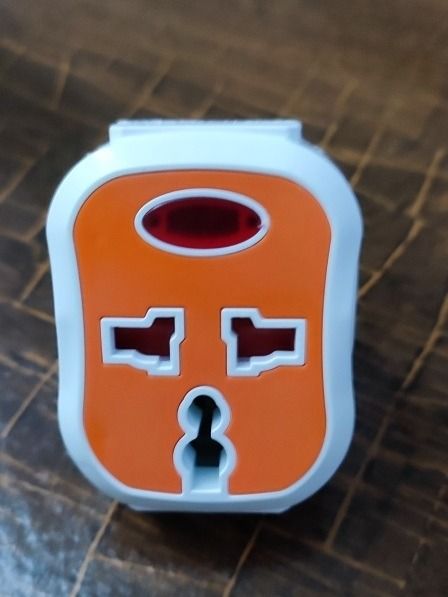 2 pin to 3 pin  Multiple Plug Socket Power Adapter Splitter Socket 1Ps