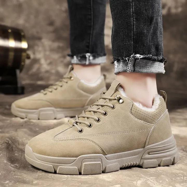 2022Winter%20Worker%20Boot%20Men's%20Low-Top%20Casual%20Warm%20with%20Velvet%20Thick%20Cotton%20Shoes%20Mid-Top%20Tide%20All-Matching%20Snow%20Boots%20Ankle%20Boots%20-%20Image%203