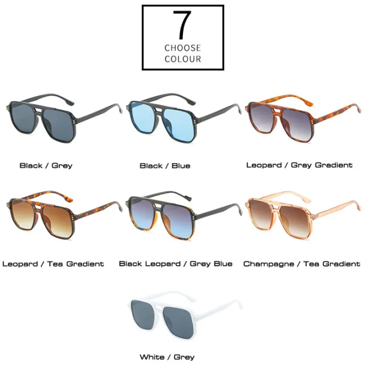 SO%20EI%20Fashion%20Double%20Bridges%20Square%20Sunglasses%20Women%20Retro%20Rivets%20Decoration%20Shades%20UV400%20Men%20Gradient%20Trending%20Sun%20Glasses%20-%20Image%206
