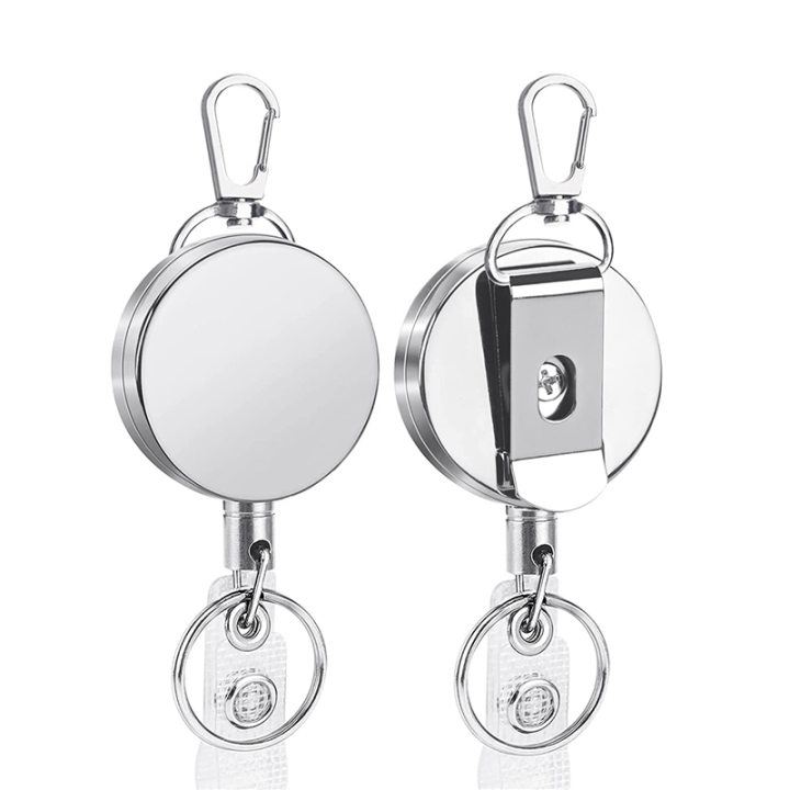 2 Pack 29.5Inch Retractable Badge Holders for Nurse Badge Reel Retractable ID Holders