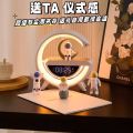 Big G3401Mini Cross-Border New Model Small g Bluetooth Speaker Wireless Charging Alarm Clock Ambient Light Multi-Functional Bluetooth Speaker. 