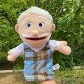 HOTOMI Cartoon Kids Educational Playhouse Grandpa Grandma Hand Puppet Baby Talking Father Mother Half Body Family Puppet Hand Doll Puppet Plush Toy Stuffed Toys Hand Puppet Plush Doll. 