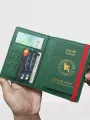 Premium Quality Leather Transparent Bangladeshi Passport Cover with Card Holder. 