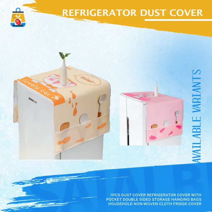 1PCS%20Dust%20Cover%20Refrigerator%20Cover%20with%20Pocket%20Double%20Sided%20Storage%20Hanging%20Bags%20Household%20Non-Woven%20Cloth%20Fridge%20Cover%20-%20Image%205
