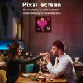 LED Matrix Pixel Display Smart Screen APP Control Programmable Night Light Digital Pixel Photo Frame Game Room Decor Table Lamp. 