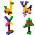 100pcs Mathematics Linking Cubes 3D Puzzle Numberblocks Interlocking Multilink Counting Blocks Stacking Game Educational Toy. 