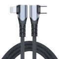 ADC-009 20W USB-C/Type-C to 8 Pin Double Elbow Data Cable, Length:2m. 