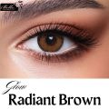 New Bella Radiant Brown Glow Color Contact Lens With Regular Kit Box For Men and Women. 1 Pair Bella Color Contact Lens For Eye Makeup and Cosmetics. Bella Glow Series. #glow.