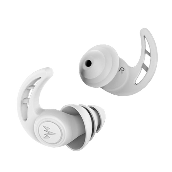 Earplugs for Sleeping Noise Cancelling Reusable Silicone Ear Plugs for Work Study Noise Sound Insulation 1 Pair