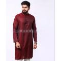 Semilong fashionable men's clothing occasionally panjabi.