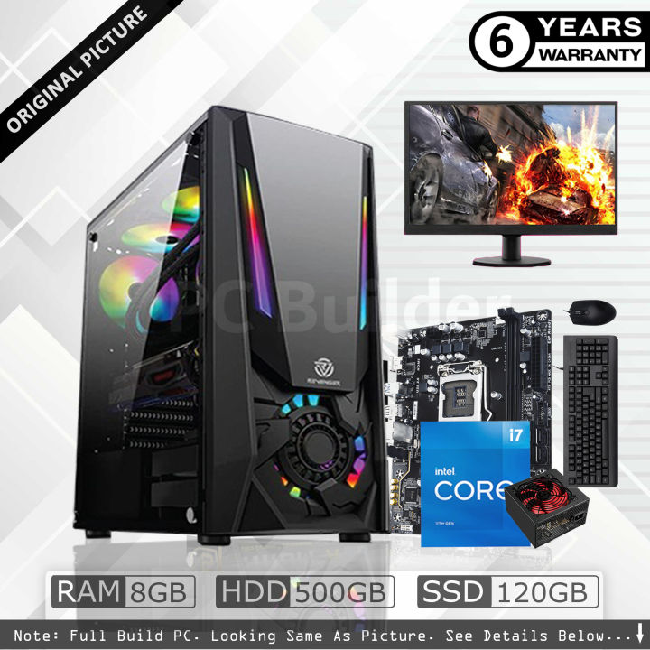 Intel%20Core%20i7%208GB%20RAM%20128GB%20SSD%20500GB%20HDD%20Gpu%204Gb%20Built-In%2019"%20Monitor%20Gaming%20Desktop%20Computer%20-%20Image%204