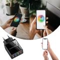 100W USB Charger Phone Charger QC 3.0 4Ports Fast Charging Adapter For I-Phone 13 12 11 Samsungs HuaweiP30 P50 Usb Chargeur.