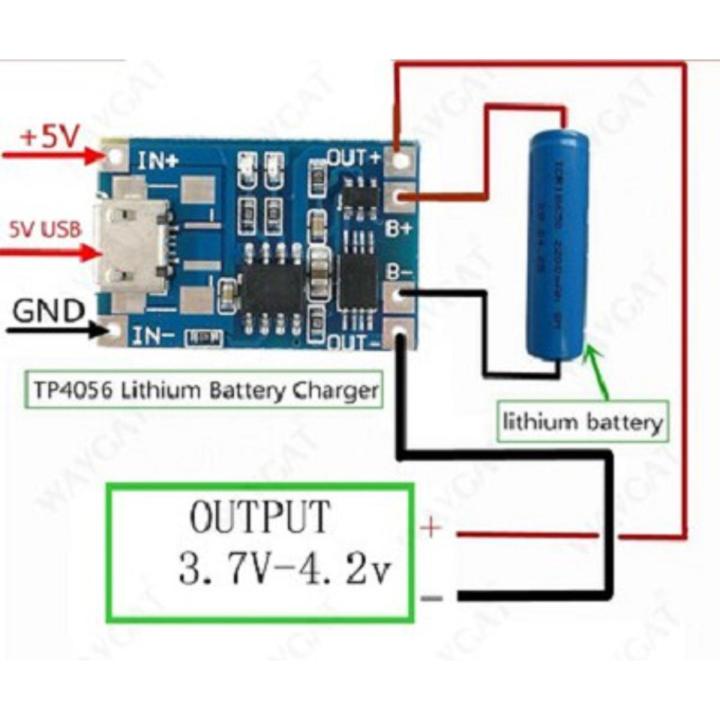 Lithium Battery Charging Board 5V 1A TP4056