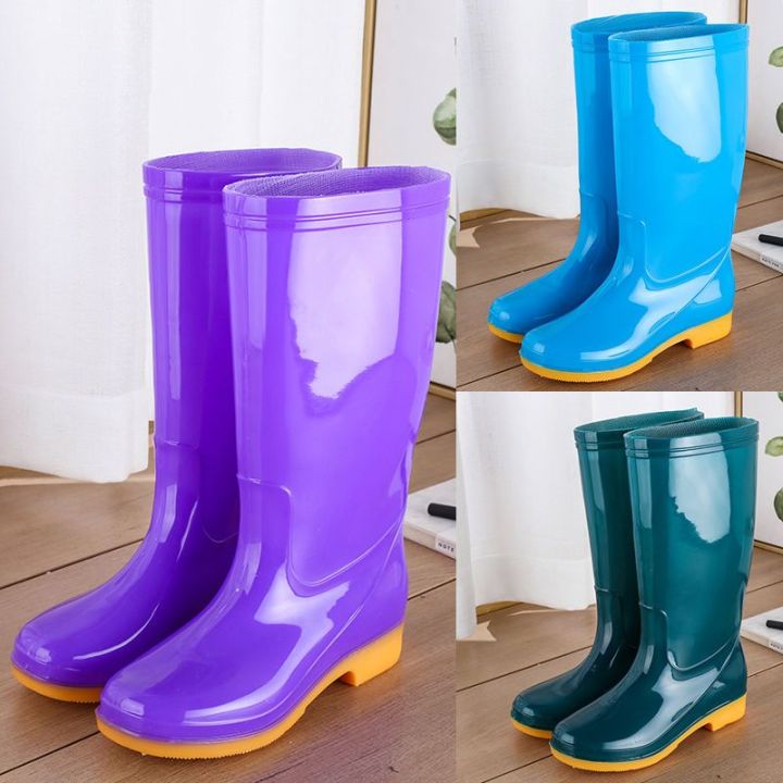 Women's%20Rain%20Boots%20High-Top%20Fashion%20Waterproof%20Antiskid%20Shoe%20Mid-Calf%20Rain%20Shoes%20Women's%20All-Season%20Warm%20Kitchen%20Rain%20Rubber%20Boots%20Work%20-%20Image%205