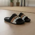 Men Slippers Trendy Straight Line Slippers Indoor Home AIR Bathroom Slides Outdoor Sports Beach Slippers Soft Sole Clogs.