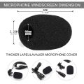 BlueWow Black Mic Protector Replacement Headset Foam Covers Windscreen Windshield Sponge Covers Microphone Cover for Meeting Mic [ZX01]. 