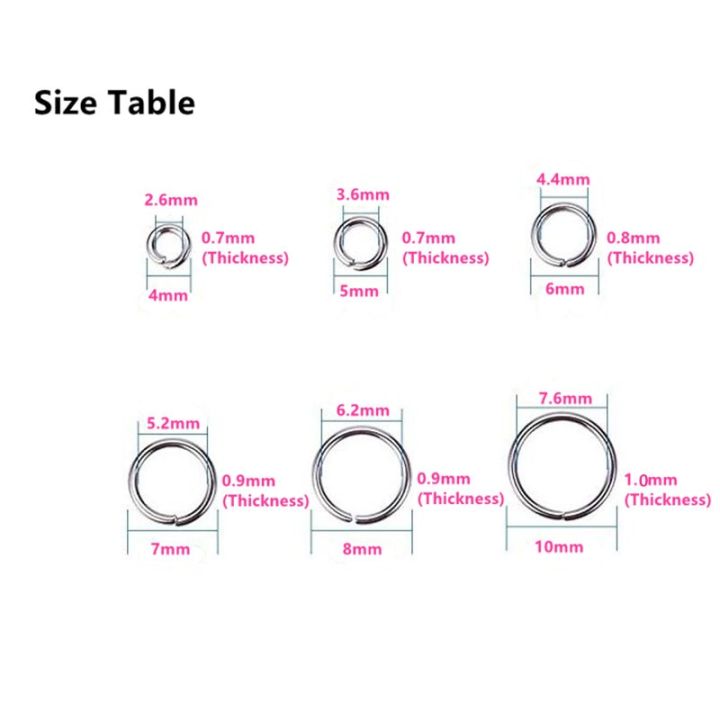 100-200Pcs%204mm%205mm%206mm%207mm%208mm%2010mm%20Stainless%20Steel%20Split%20Rings%20Open%20Jump%20Rings%20Connectors%20For%20Jewelry%20Making%20-%20Image%206