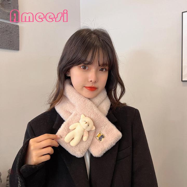 Ameesi%20Collar%20Scarf%20Cartoon%20Bear%20Doll%20Autumn%20Winter%20Women%20Neck%20Warmer%20Collar%20Scarf%20-%20Image%208