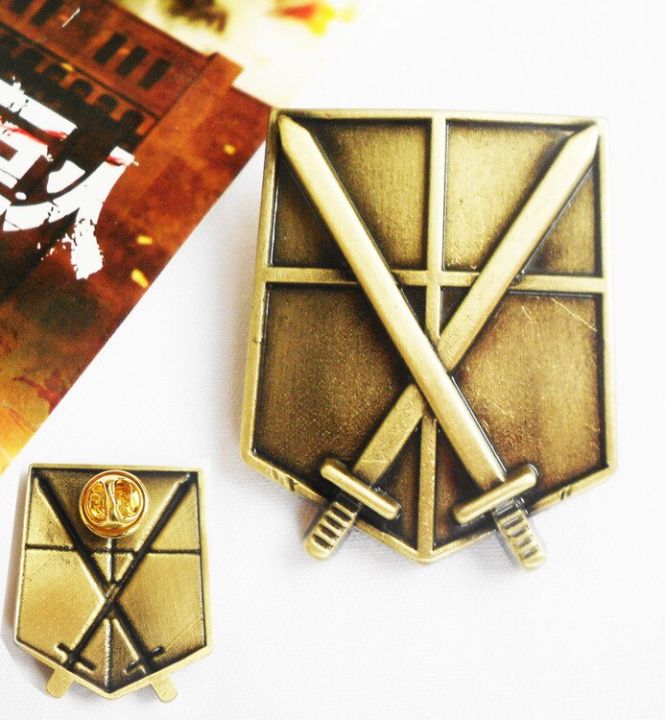 【DATA FROG Global MALL】Fashion Japan Anime Attack On Titan Pins Brooch Legions Badge Lapel Pin Brooches For Fans Collection Jewelry
