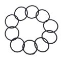 O-Ring, Sealing Ring, 20 Pieces, 45 mm X 3 mm, Nitrile Rubber, Black.