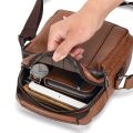 Men's Synthetic Leather Shoulder Bag Men PU Crossbody Messenger Bags Man Casual Shoulder Bags For Male Top Handle Handbags.