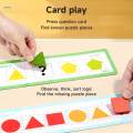 Montessori Shape Color Sorting Toy Colour Shape Sorting Box Game for 3 4 5.
