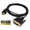 HDMI to DVI-D (D-PORT)Video Cable Adapter-HDMI Male to DVI Male-HDMI to DVI Cable 1.5m/5ft. 