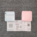 Fun Print Portable Thermal Self-adhesive Stickers Photo Printer HD Mini Bluetooth 57*25mm Supplies 2d Label Maker For Phone MuXiaRe.