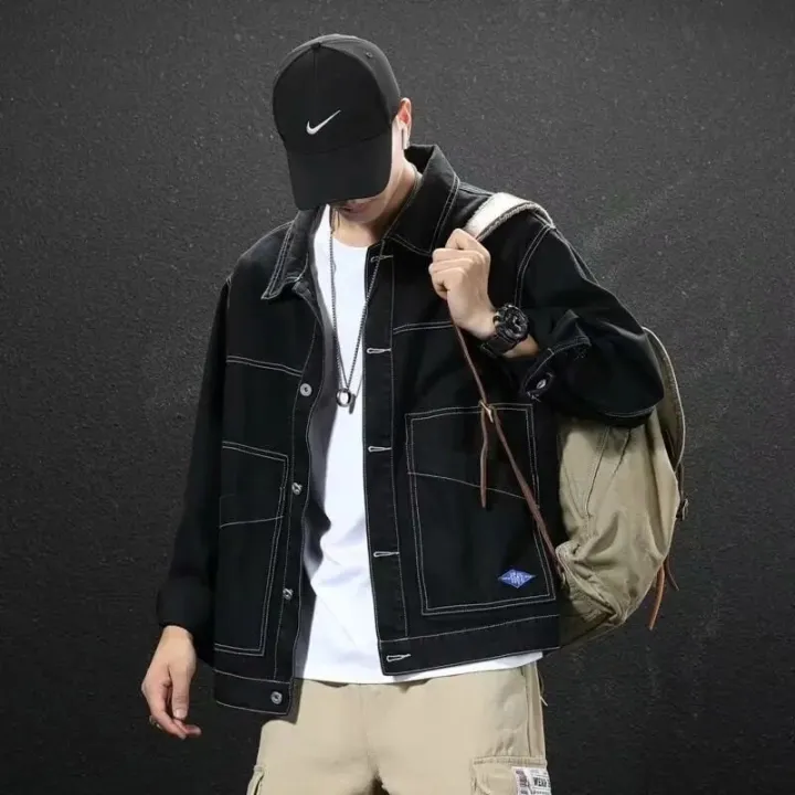 2023%20New%20Hot%20Style%20Denim%20Jacket%20for%20Men%20Spring%20Autumn%20Zippers%20Solid%20Color%20Denim%20Coat%20Long%20Sleeve%20Casual%20Streetwear%20Jean%20Jackets%20-%20Image%203