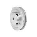 8mm Silver - 80 Teeth 6mm Belt 55mm GT2 Synchronous Timing Pulley. 