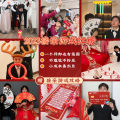 Xiaohongshu door-blocking stickers, wedding pick-up game slogans, cartoon funny quotes, door-blocking cards, creative wedding photography.
