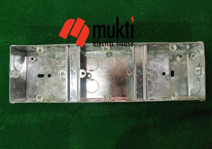 Imported%20China%2010pcs%20Three%20Gang%20Premium%20Quality%20Steel%20Junction%20Box%20for%20Electrical%20Wiring%20Square%20Edge%20Metal%20Conceal%20Wall%20Switch%20Back%20Cover%20Back%20Part%203%20-%20Image%203