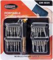BAG With 24 In 1 Bit Multi-Purpose Precision Screwdriver Interchangeable Bit Set Portable Telecommunication Tools Sets. 