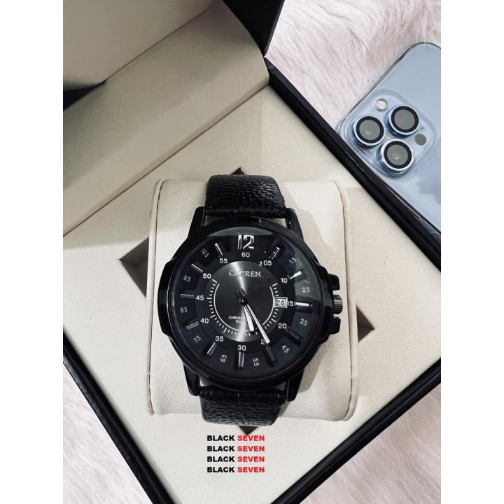 Curren 8364 Black Stainless Analog Watch For Men - Watch For Men - Watch