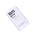 The List Standard Eye Test Chart Eyesight Testing Wall Visual Exam Pendant Examination Convenient Kids Vision Schedule. 