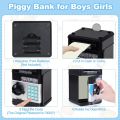 Electronic Piggy-Banks for Kids Money Savings Box,Mini ATM Coin Bank for Children Best Birthday Xmas Gifts Cash 13.5 X 13.7 X 19.2cm. 