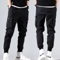 Summer Thin Men Jogging Golf Pantslyester Cargo Work Tactical Pant Tracksuit Spring Trousers Man Clothes Ankle Length. 