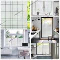 3D Frosted Decorative Window Film Privacy Static Cling Adhesive Stained Glass Film Matte Decals UV Protection Window Stickers. 