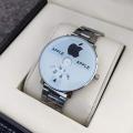 Stainless Steel Watch for Men-Silver and Black. 