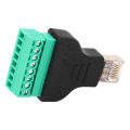 RJ45 Adapter Connector, Perfect Match RJ45 Screw Terminal Adapter 3Pcs  for Network. 