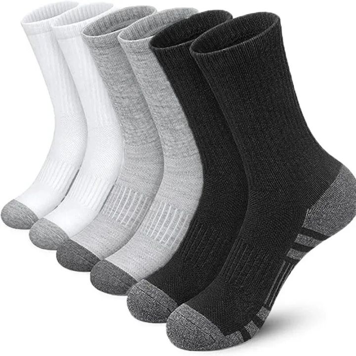 Men's Outdoor Gym Socks High Quality Comfortable Soft Ground-Gripping Football Large Size New Style 6 Pairs