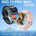 Smart Watch IWO 13 Pro Max Smartwatch Series 8 Bluetooth Call Heart Rate Waterproof Sport Smart Watch pk w27 pro t900 pro max i8. 