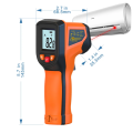-50~600°C Digital Infrared Thermometer Laser Temperature Meter Non-contact Pyrometer Imager Hygrometer IR Sensor Termometro. 