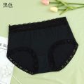 1 PCS Women's Solid Color Panties Lace Underwear.