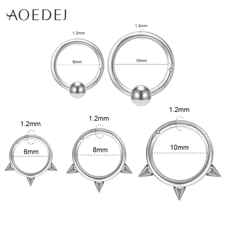 AOEDEJ%2016G%20Stainless%20Steel%20Cone%20Spiral%20Hinged%20Segment%20Ring%20Hoop%20For%20Septum%20Daith%20Helix%20Cartilage%20Piercing%20Body%20Jewelry%20Women%20-%20Image%202