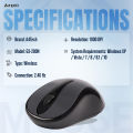 A4TECH G3-280N Wireless Mouse - 2.4G Wireless - 1200 DPI - For PC/Laptop - Grey.