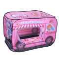Ice Cream Truck Kids Play Tent - Foldable Indoor and Outdoor Playhouse for Toddlers, Boys and Girls. 