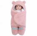 Extra Soft Cute Newborn Baby Boy Blanket Lambswool Plush Unisex Baby Swaddle Wrap Jumpsuits Sleeping Bags. 
