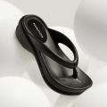 6CM Women Fashion High Heeled Slippers Summer Female Wedges Flip Flops Clip Thick Platform Sandals Beach Shoes Outdoor Slides.