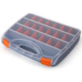 Plastic Parts Storage Box Multiple Compartments Slot Hardware Box Organizer Craft Cabinet Tools Components Container Accessories Storage Case with Adjustable Dividers 21 Grids. 